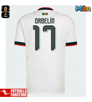 Mexiko Orbelin Pineda #17 Bortatröja VM 2026 Kortärmad